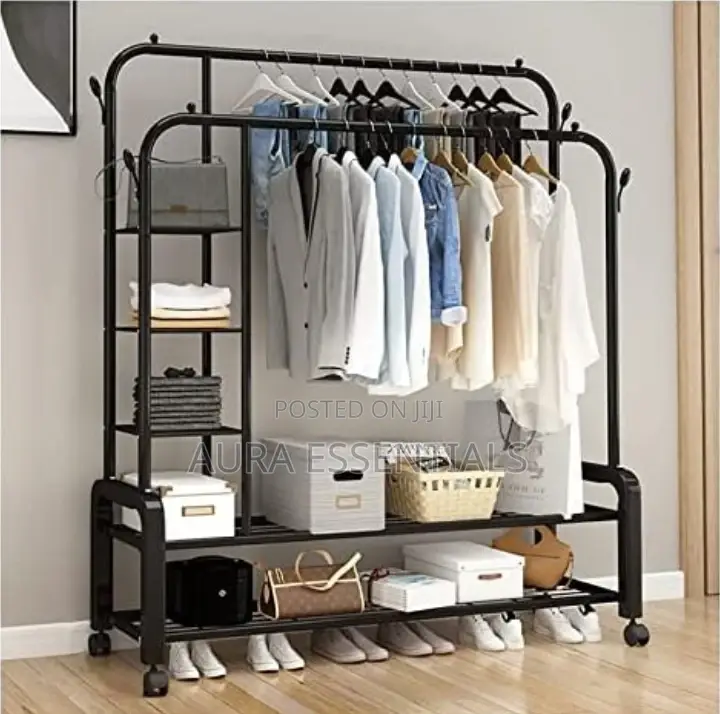 5 Layers Stainless Steel Clothes Hanger Rack