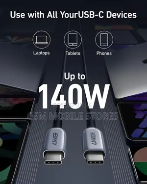 Anker 765 USB-C to USB-C Cable (6 Ft Nylon) Fast Charging