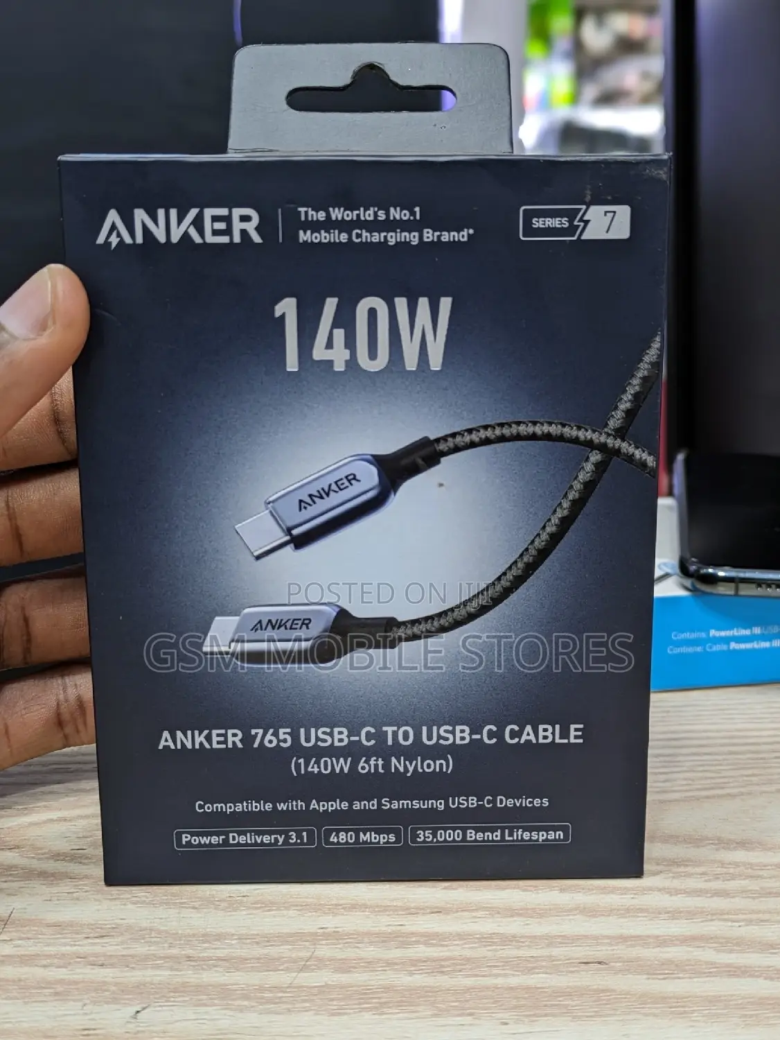 Anker 765 USB-C to USB-C Cable (6 Ft Nylon) Fast Charging
