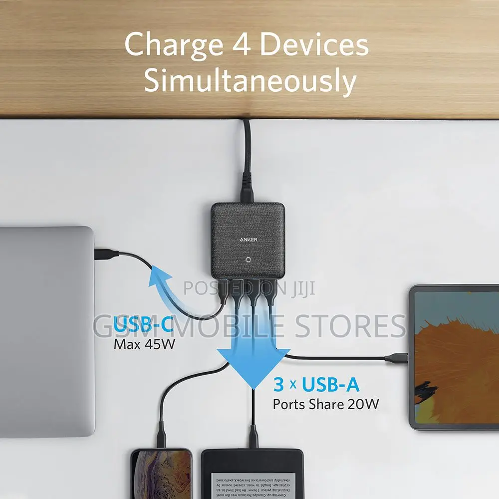 Anker Powerport Atom III Slim Wall Charger (Four Ports)