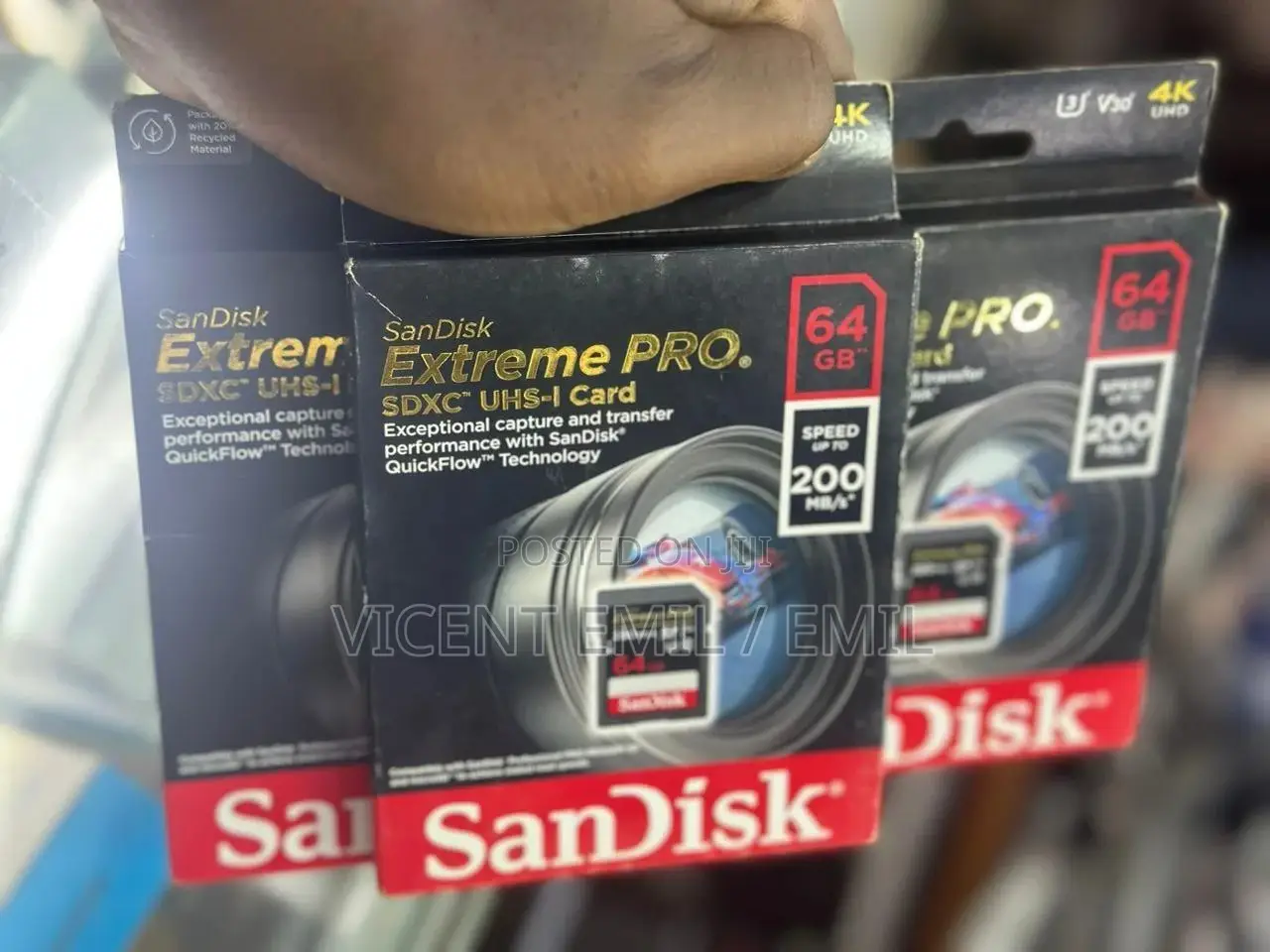 Sandisk Extreme PRO 64GB UHS-I U3 SDXC 200mbs Memory Card