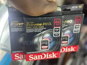 Sandisk Extreme PRO 64GB UHS-I U3 SDXC 200mbs Memory Card