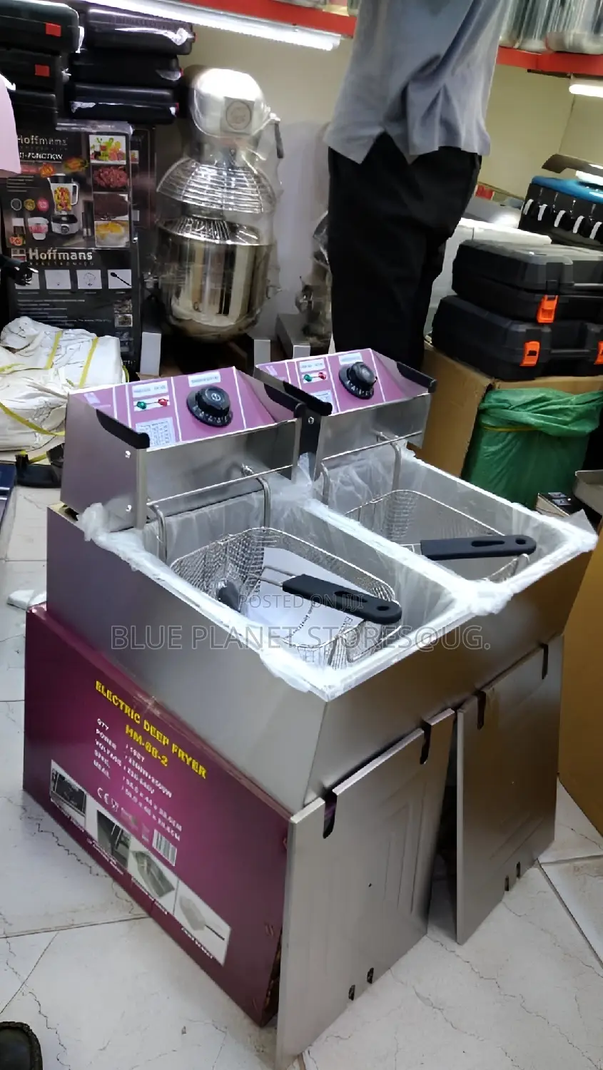 HOFFMANS 12L (6.0L+6.0L) Dual Deep Fryer \\ 5000w \\ HM-88-2