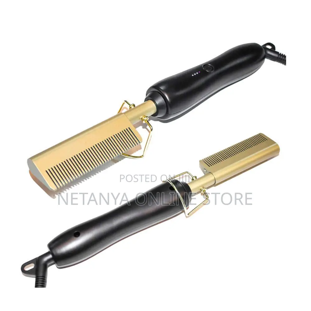 Hair Flat Straightening Iron Comb