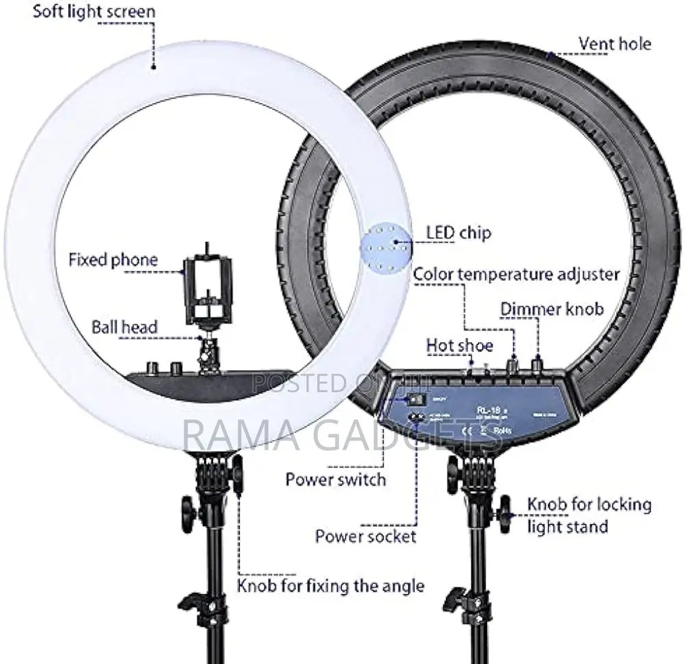 RL21 21inch 54cm LED Selfie Ring Light