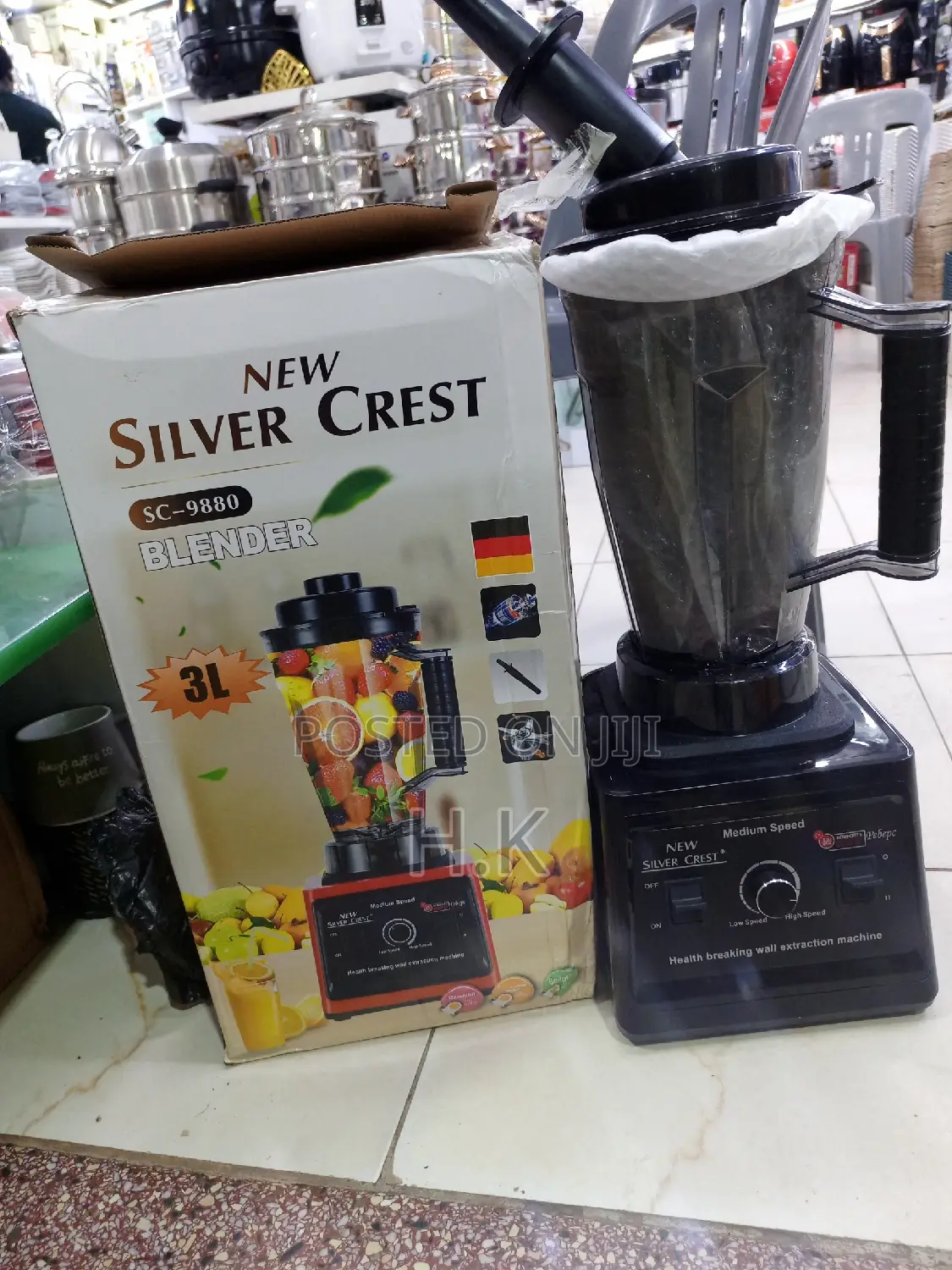 3L German Industrial 8000W Crusher Blender, 2 in 1 JAR