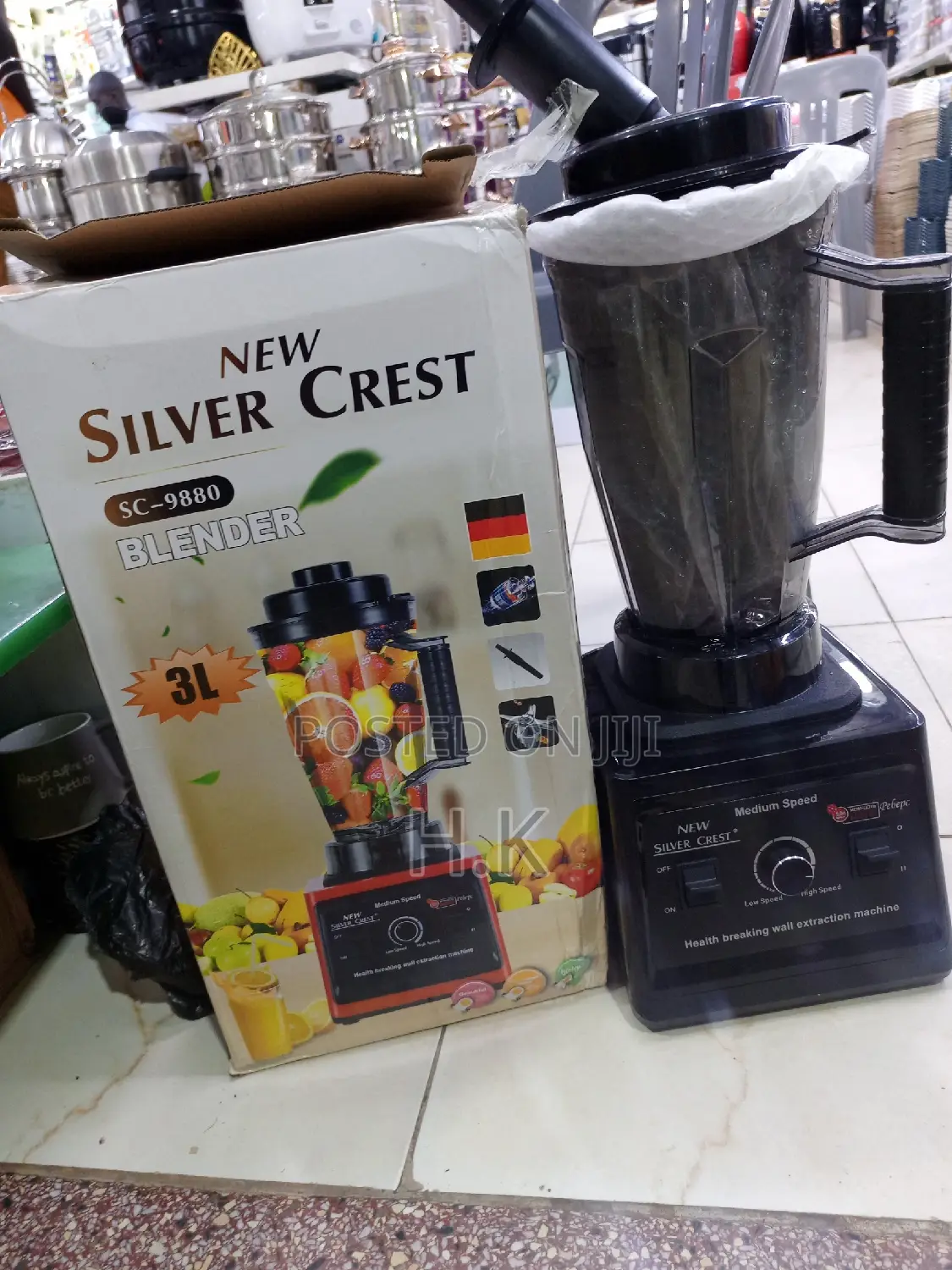 3L German Industrial 8000W Crusher Blender, 2 in 1 JAR