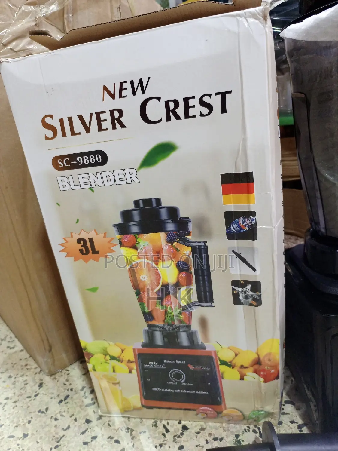 3L German Industrial 8000W Crusher Blender, 2 in 1 JAR