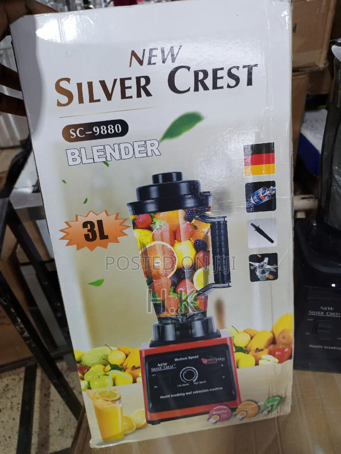 3L German Industrial 8000W Crusher Blender, 2 in 1 JAR