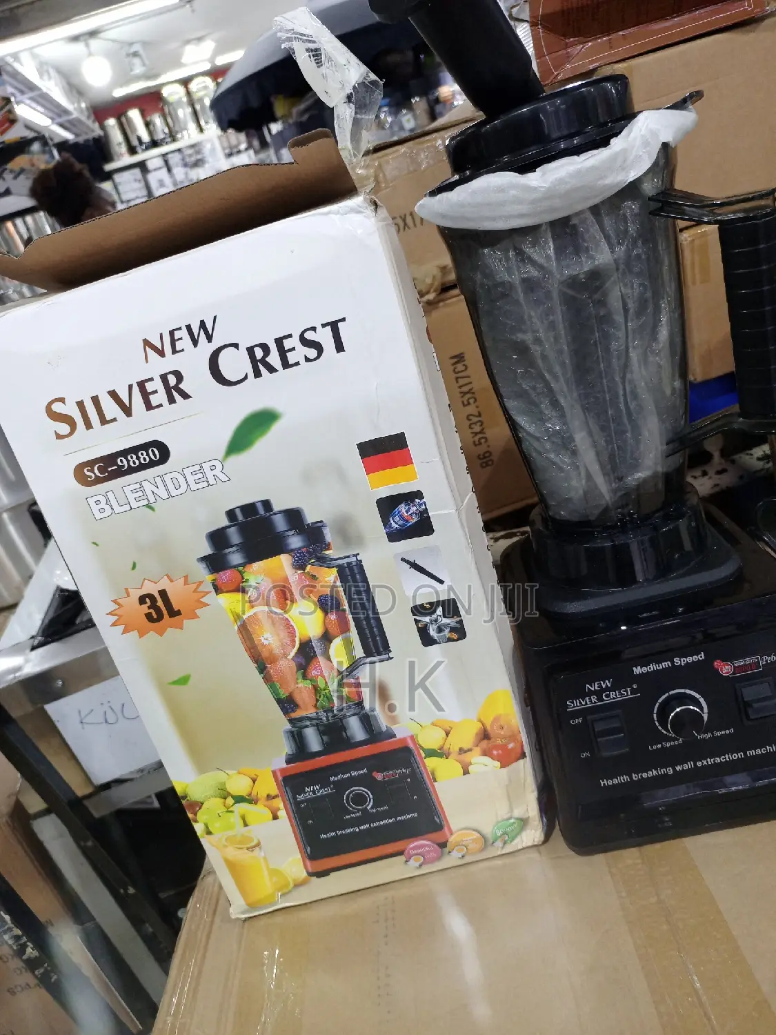 3L German Industrial 8000W Crusher Blender, 2 in 1 JAR