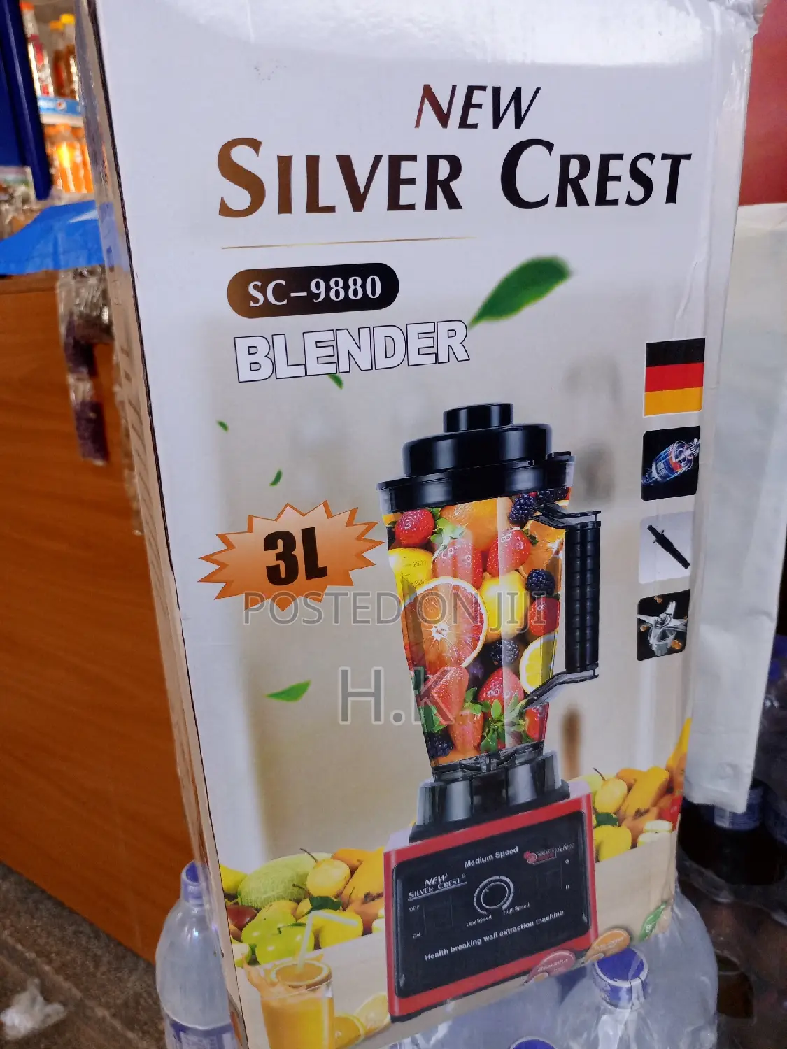 3L German Industrial 8000W Crusher Blender, 2 in 1 JAR