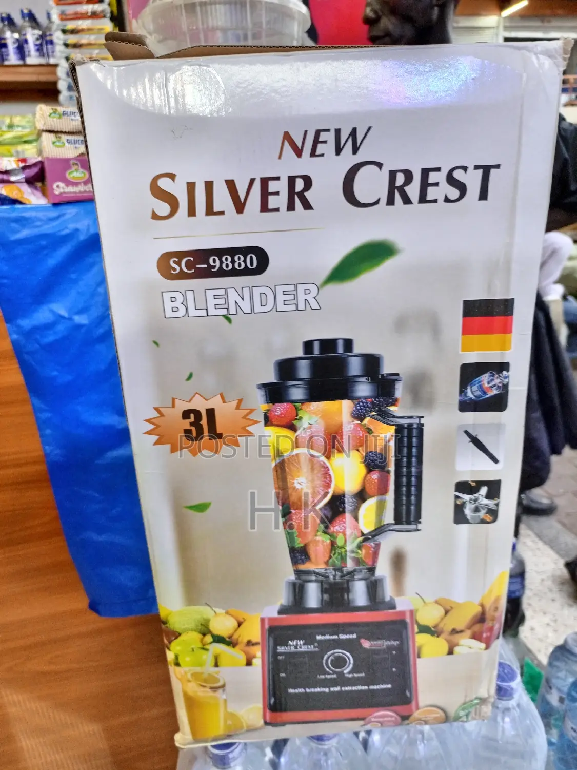 3L German Industrial 8000W Crusher Blender, 2 in 1 JAR