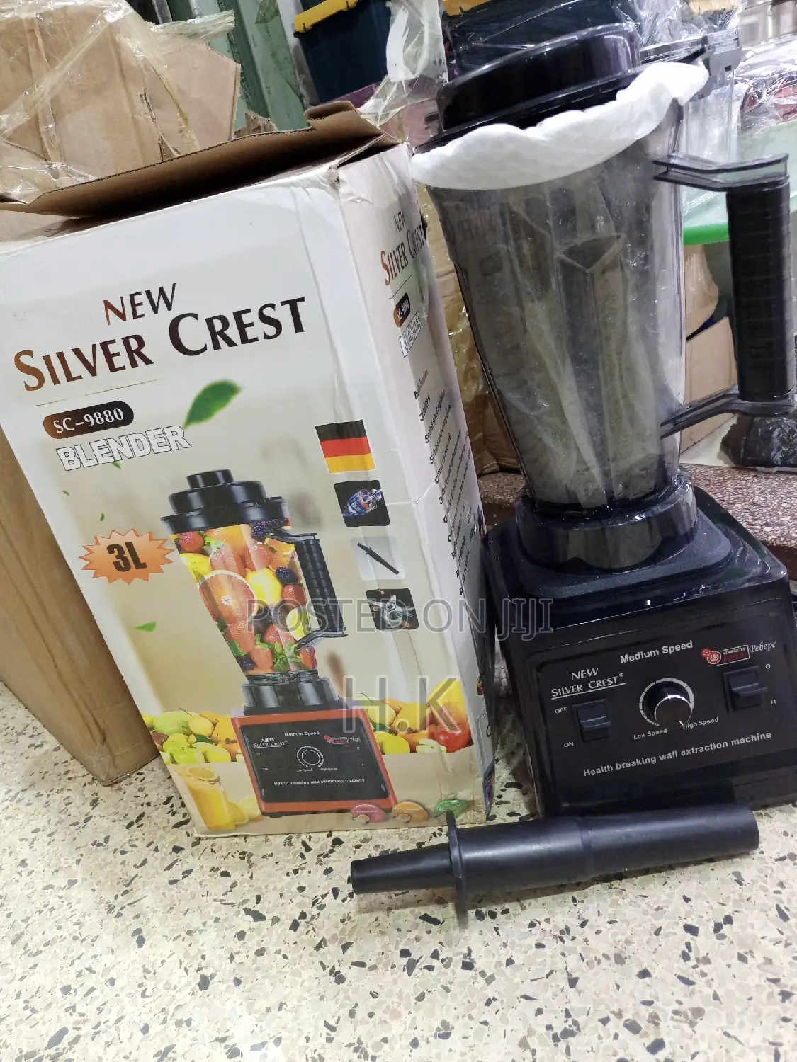 3L German Industrial 8000W Crusher Blender, 2 in 1 JAR