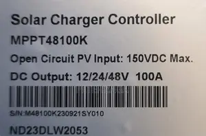 Solar Charger Controller 100A