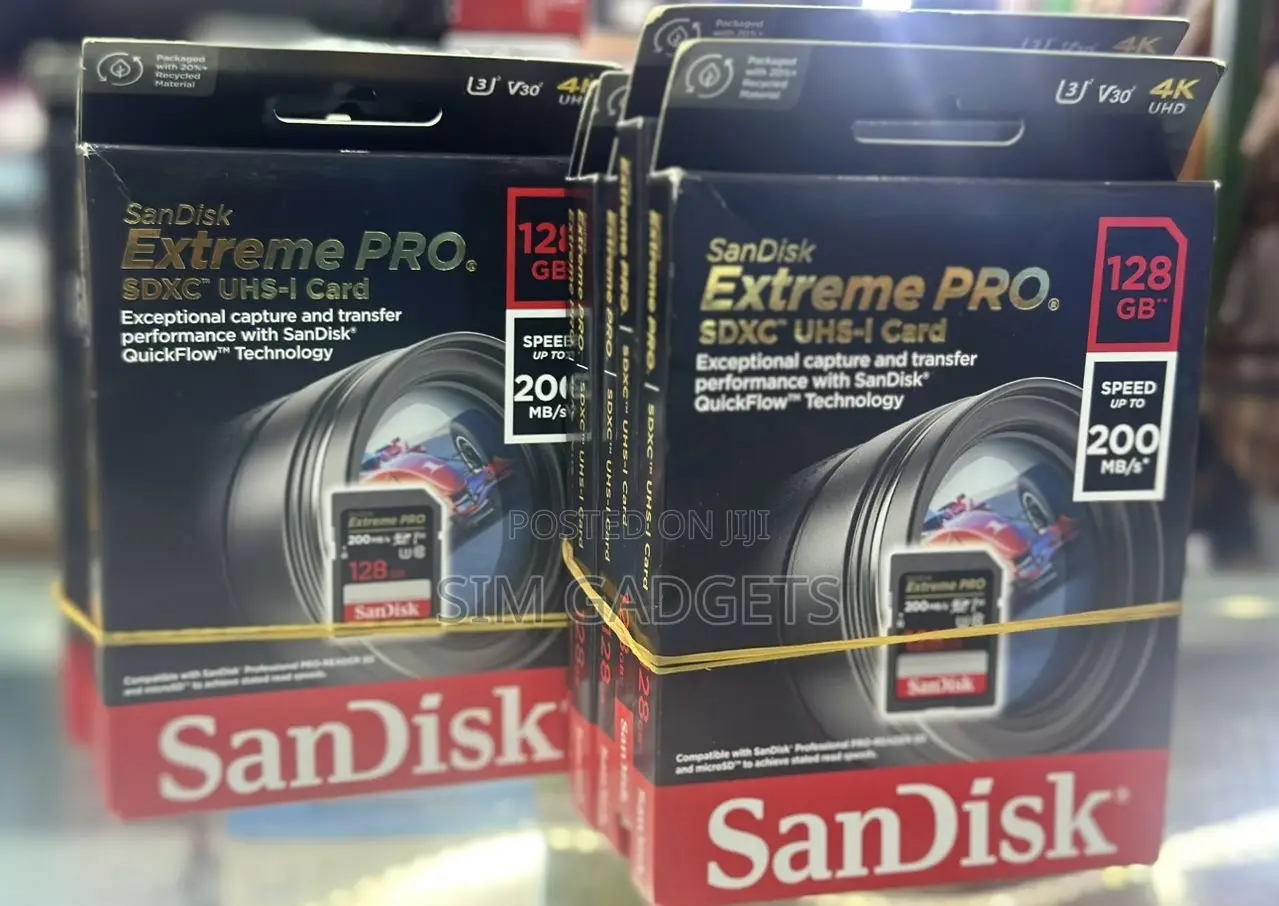 Extreme Pro Sandisk. 128gb.