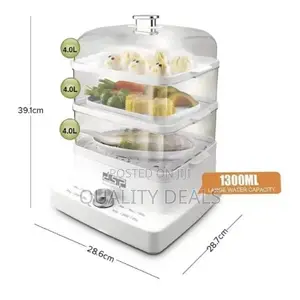 DSP 1300ml 3 Tier Electric Food Steamer 1200w
