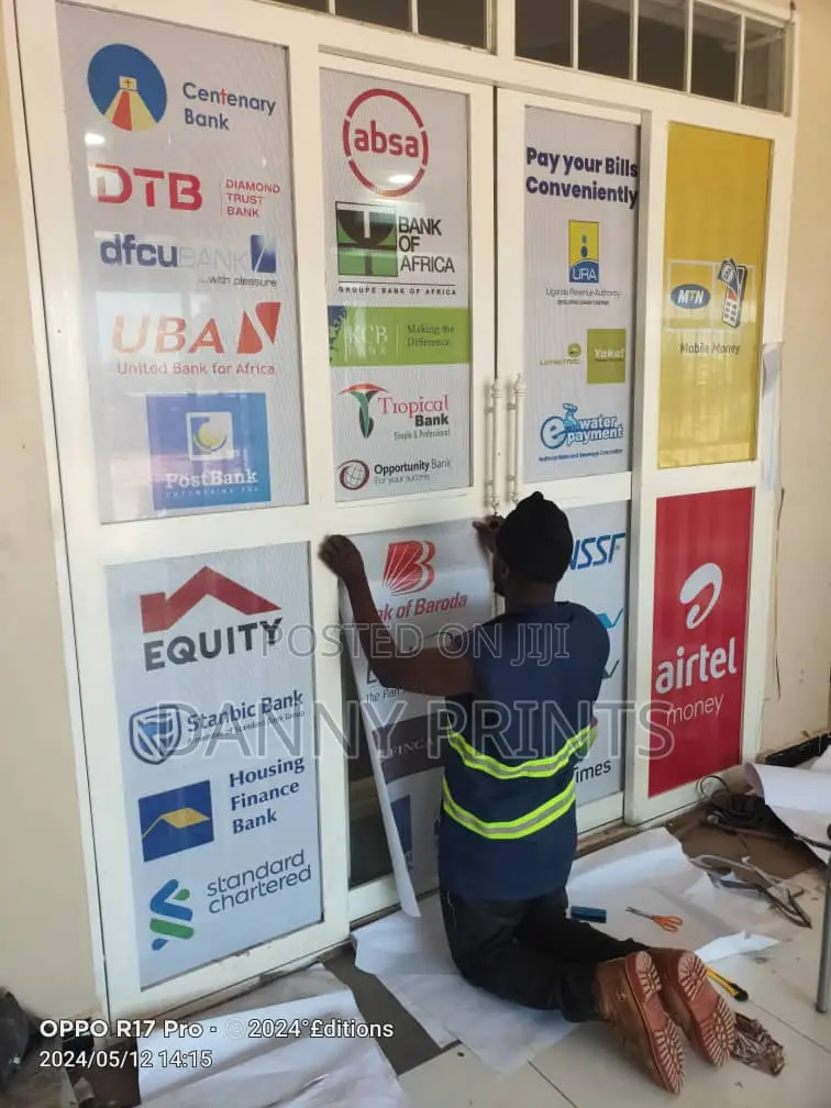 Business Branding, Mesh Stickers, One-Way Stickers
