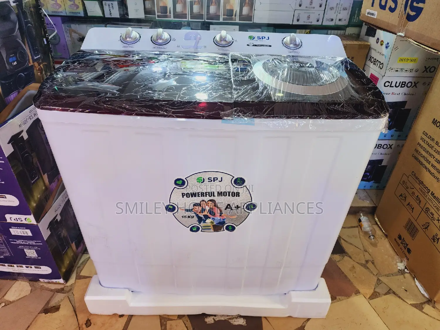 SPJ Twin Tub Washing Machine 15kgs