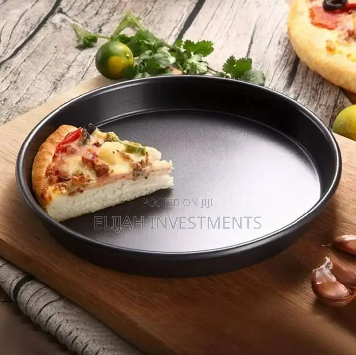 Thick Non-Stick Crimping Edge Pizza Baking Tray