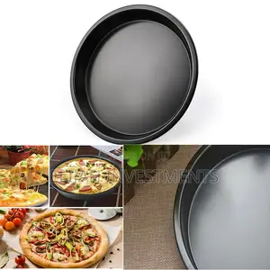 Thick Non-Stick Crimping Edge Pizza Baking Tray