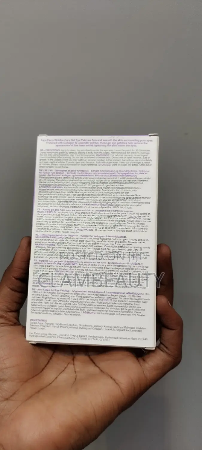 Face Facts Anti Wrinkle Gel Eye Patches With Collagen