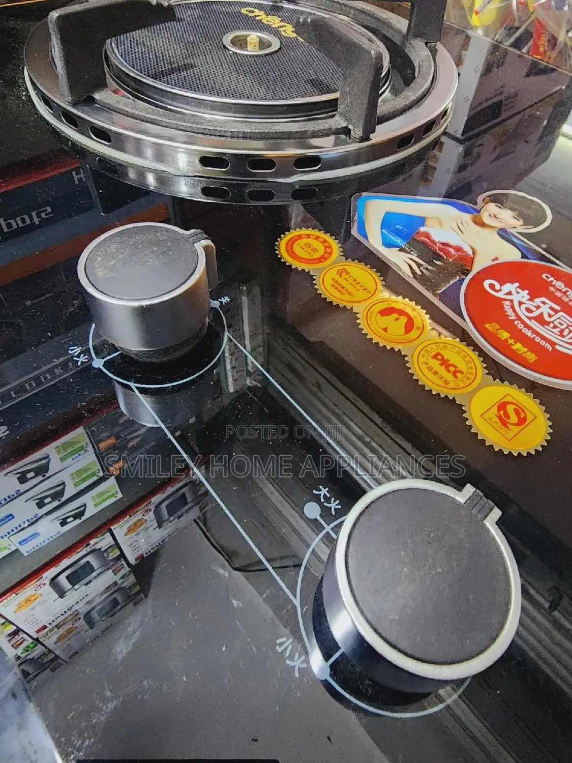New Arrival Chengai Double Gas Infrared Hob