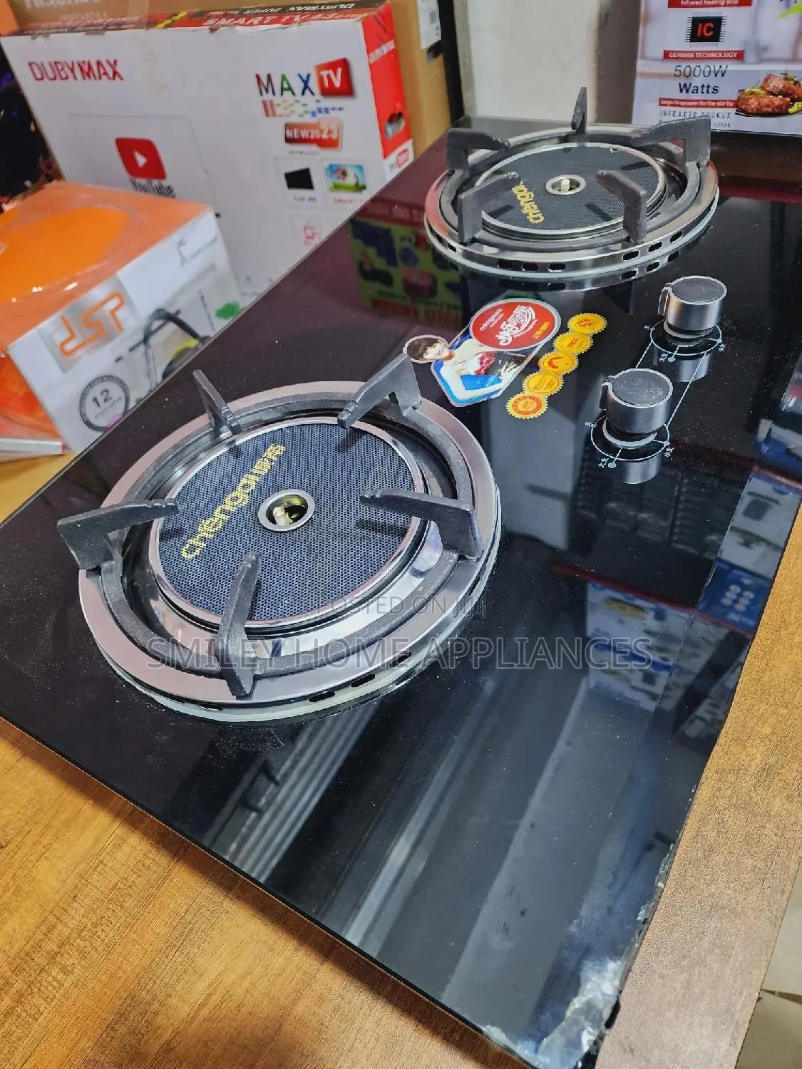 New Arrival Chengai Double Gas Infrared Hob