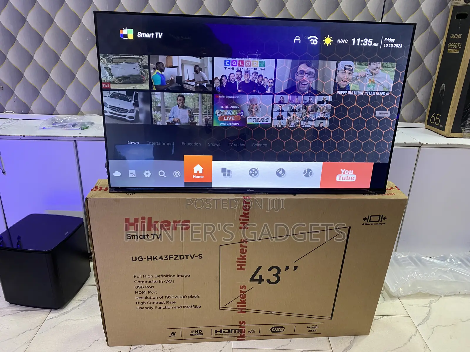 Hikers 43 Inch Brand New Tv Smart Digital Frameless Tv