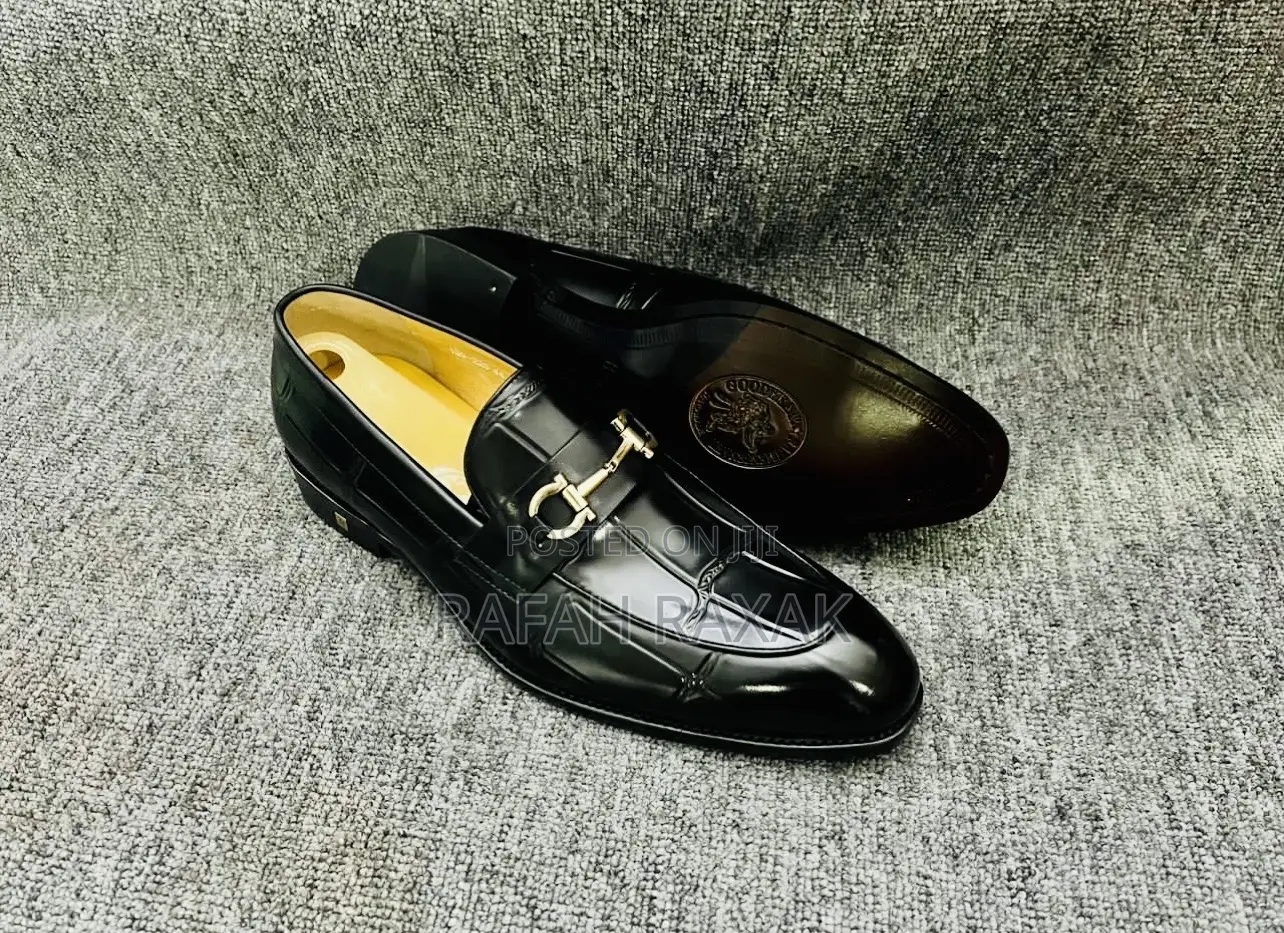 Original Black Men’S John Foster Leather Gentle Shoes