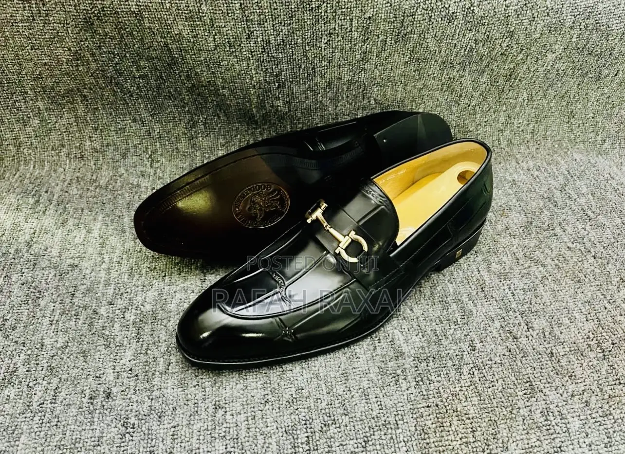 Original Black Men’S John Foster Leather Gentle Shoes