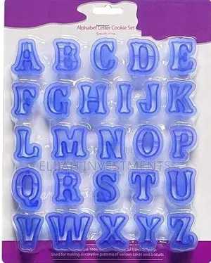 Alphabet Letter Cookie Cutter Set