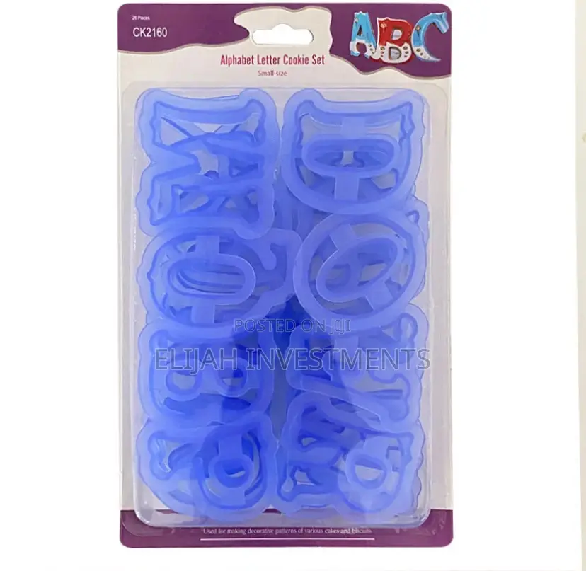 Alphabet Letter Cookie Cutter Set