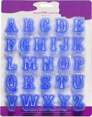 Alphabet Letter Cookie Cutter Set