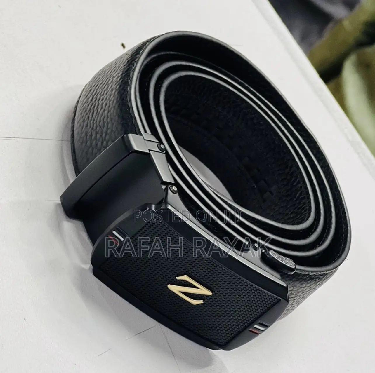 Original Black Men’S Adjustable Leather Belts