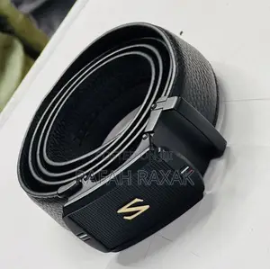 Original Black Men’S Adjustable Leather Belts