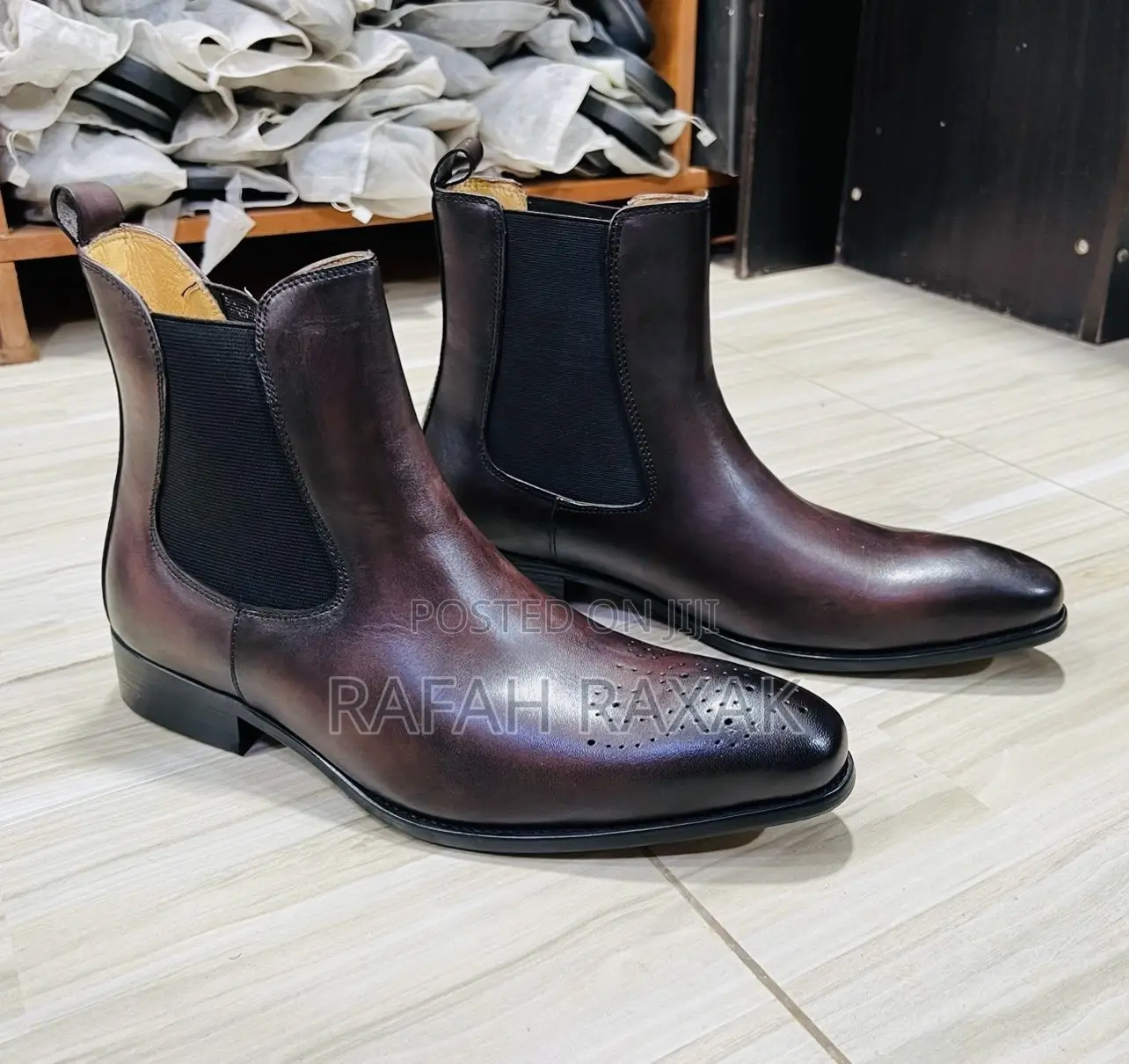 Original Men’S Bellonar Ankle Chelsea Leather Boots