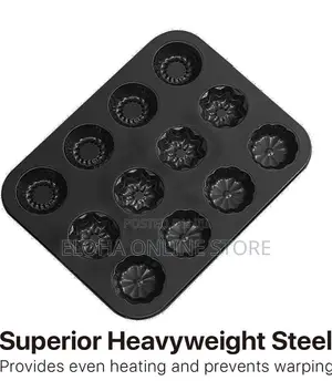 12 Holes Muffin Cake Mould Pan Bakeware