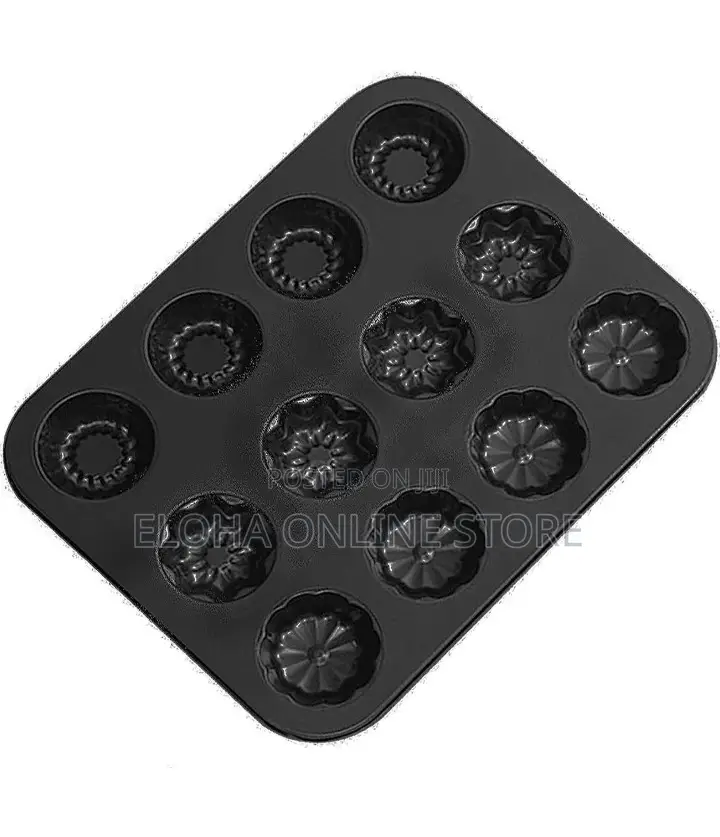 12 Holes Muffin Cake Mould Pan Bakeware