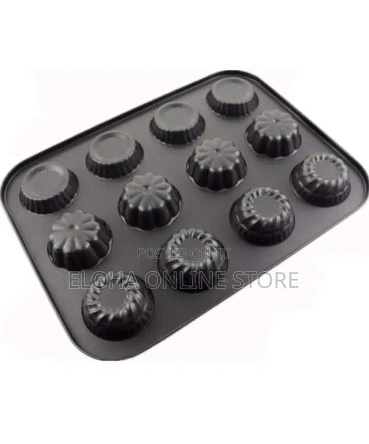 12 Holes Muffin Cake Mould Pan Bakeware