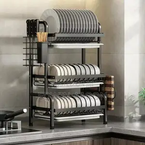 3 Layer Black Dish Rack