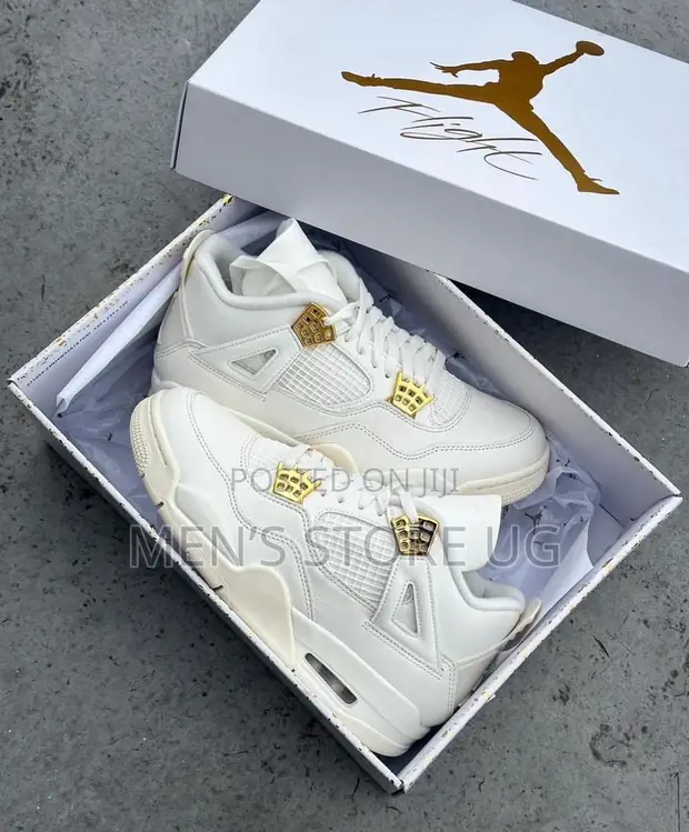 Gold Air Jordan 4s 899 Air Jordan Retro Wings Blkac Gold Sports