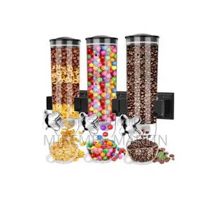 Wall Mounted Triple Cereal Food Dispenser.