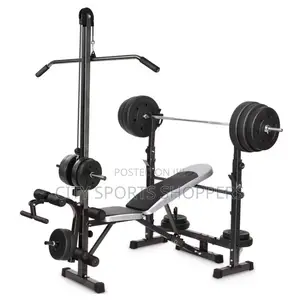 Weight Lifting Bench With Lat Down Pully