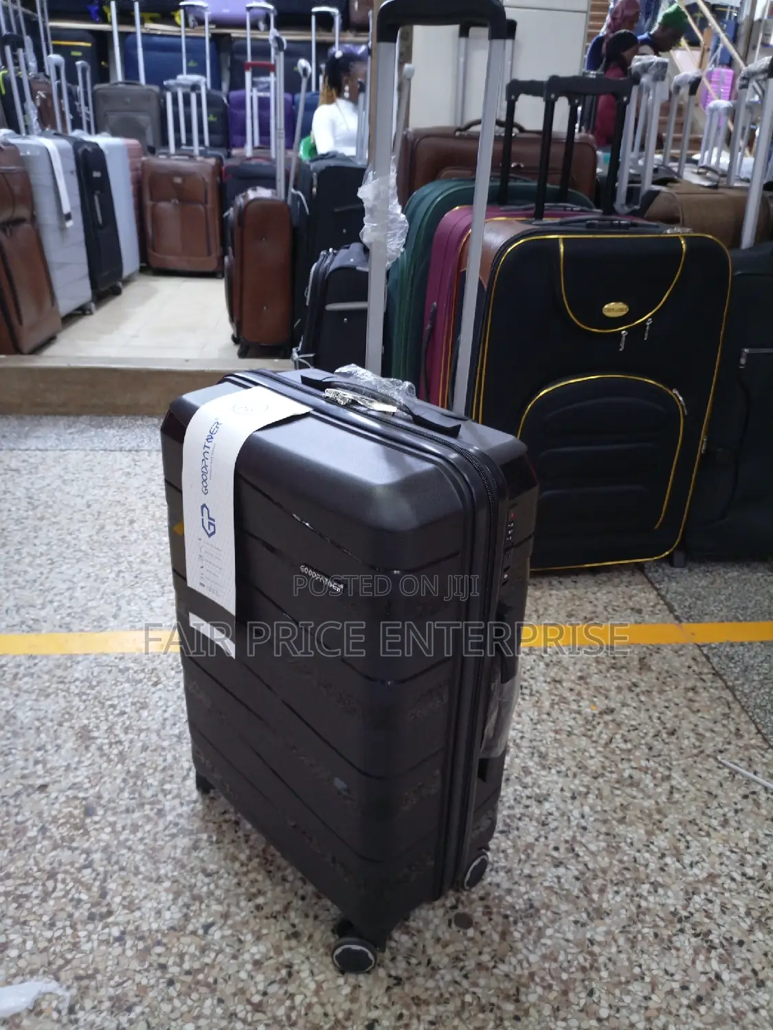 VIP Plastic Suitcases in Small Size (Black Color)