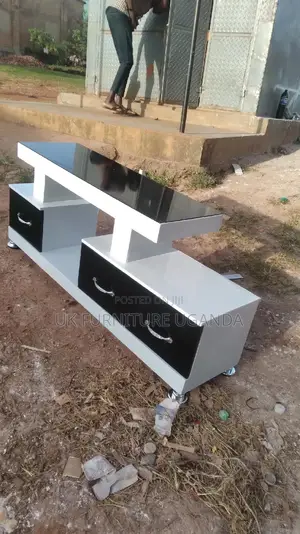 Tv Stand White and Black Available in More Details