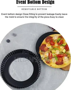 Non Stick Tart and Quiche Pan With Removable Bottom