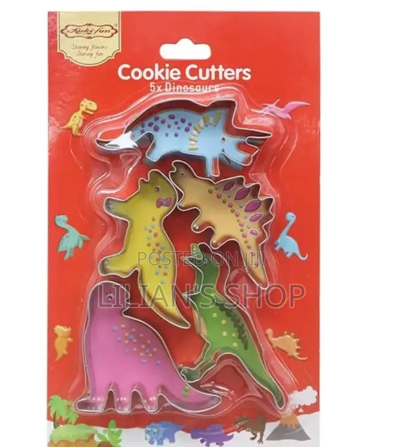 5pcs Dinosaur Cookie Cutter Set