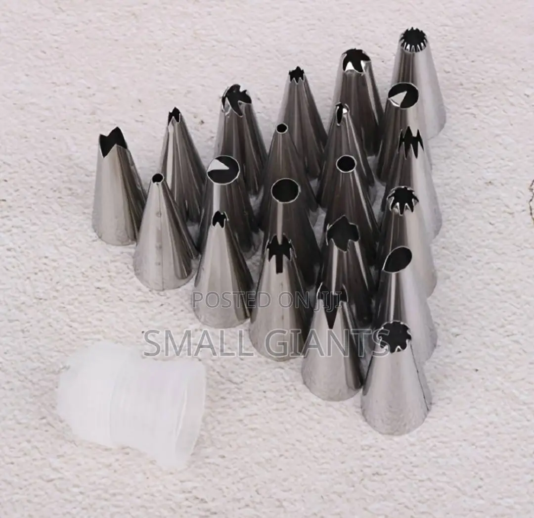 Stainless Steel 24 PCS Nozzle Piping Tip Set