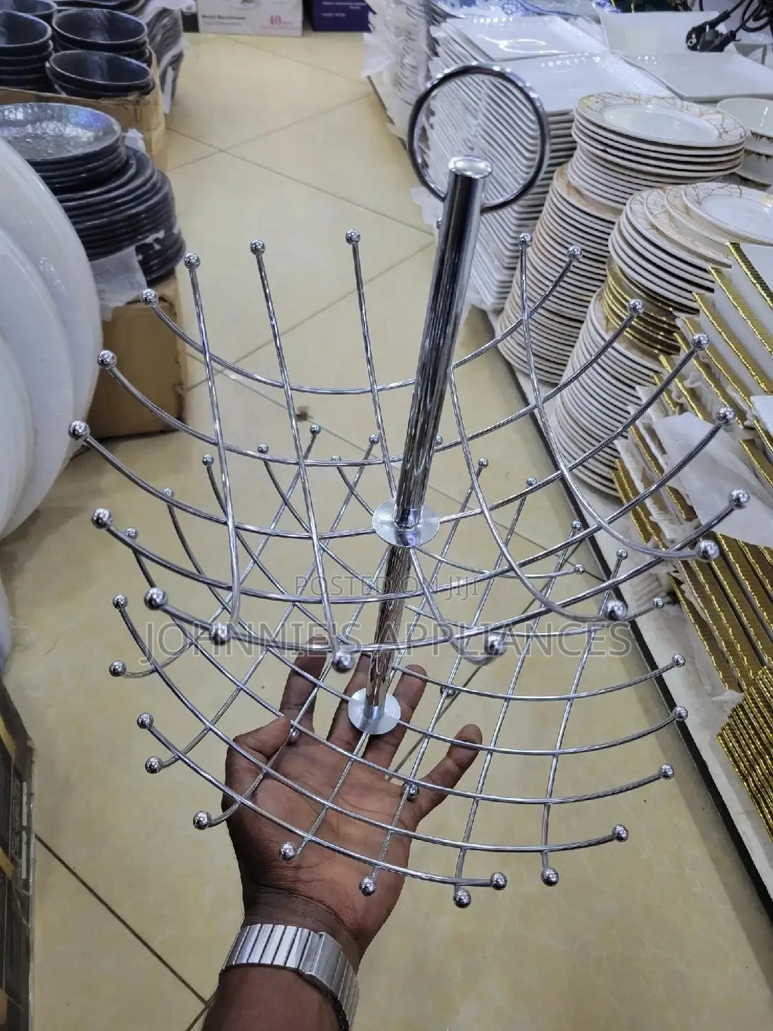 Stainless Steel Fruit Stand 2steps