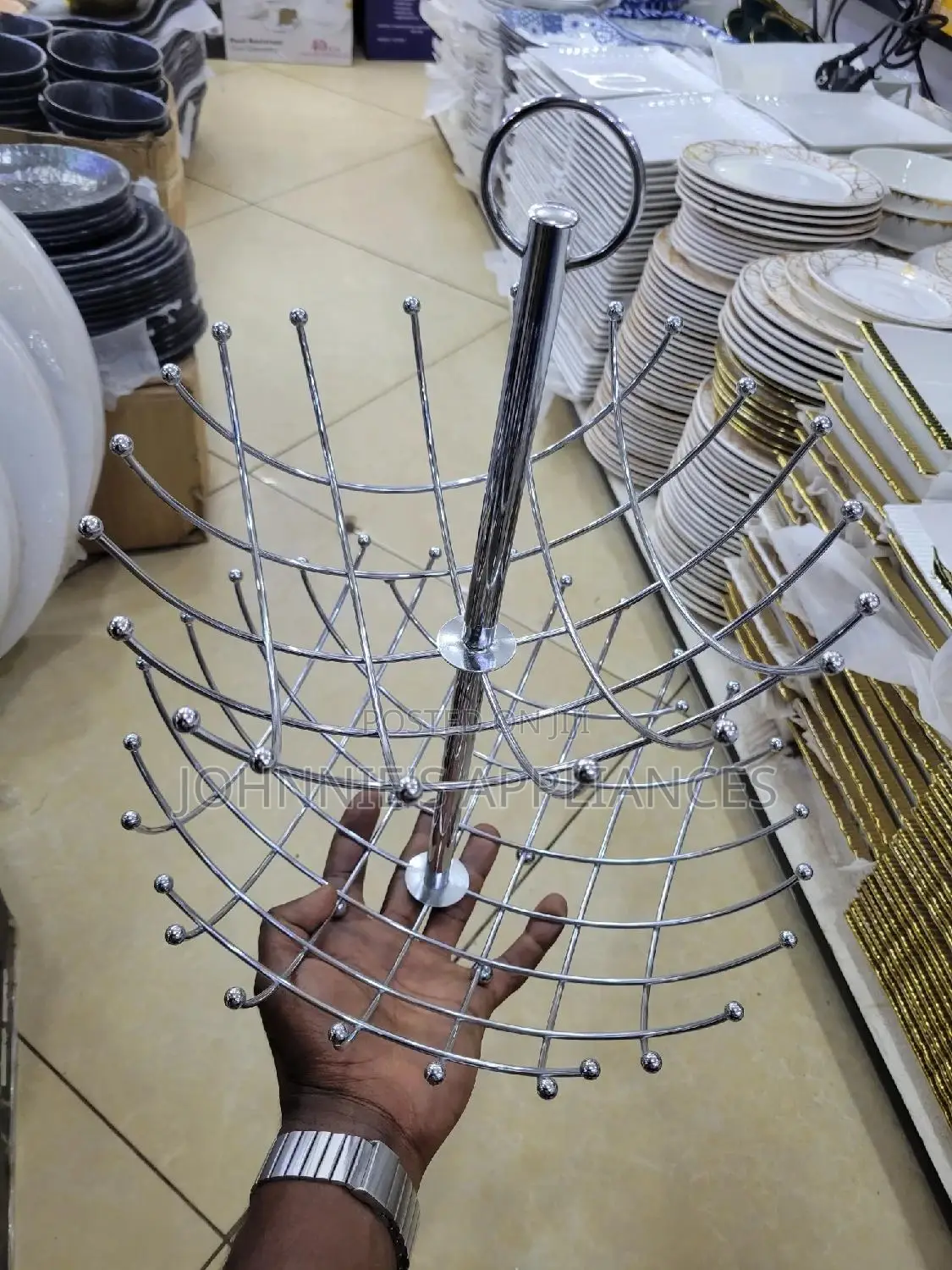 Stainless Steel Fruit Stand 2steps